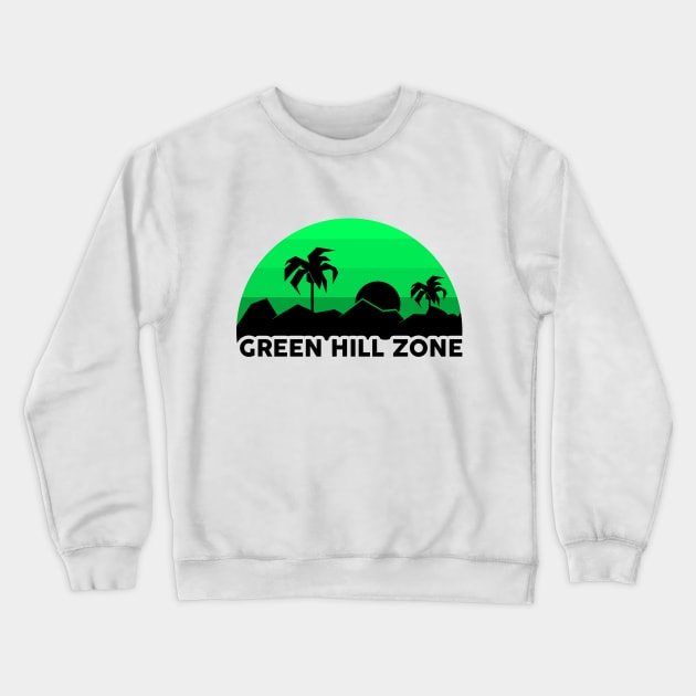 Green Hill Zone Crewneck Sweatshirt by KingLoxx